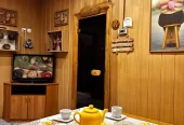 Большая сауна с бассейном и банкетным залом в Калининграде — парная, фитобочка, караоке