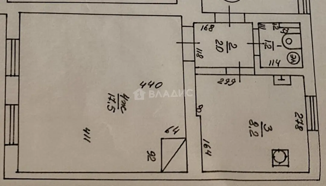 Продается 1-комн. квартира, 28.9 м²