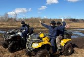 Квадроциклы 300 и 500 куб.см — одноместный и двухместный. Поездки по бездорожью 12–15 км