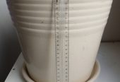 Керамический большой горшок с поддоном