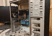 Продам корпус от ПК. Вместе с корпусом идёт материнка ASUS LGA 1155 сокет с процессором i5 2400 и 120 куллер от aerocool
