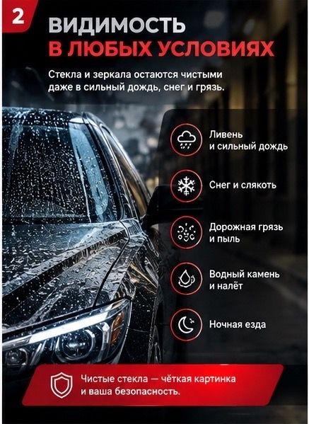 Антидождь для передней полусферы авто