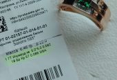 Золотой перстень с якутскими бриллиантами размер 22